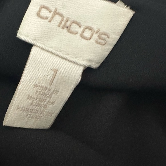 Chico’s Boho Patchwork Floral Print Zip Kimono Top Blouse 1 (M) Fringe Cuff Boho - Picture 5 of 7